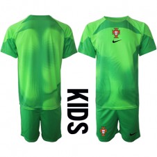 Portugal Keeper Hjemmedraktsett Barn VM 2022 Kortermet (+ korte bukser)